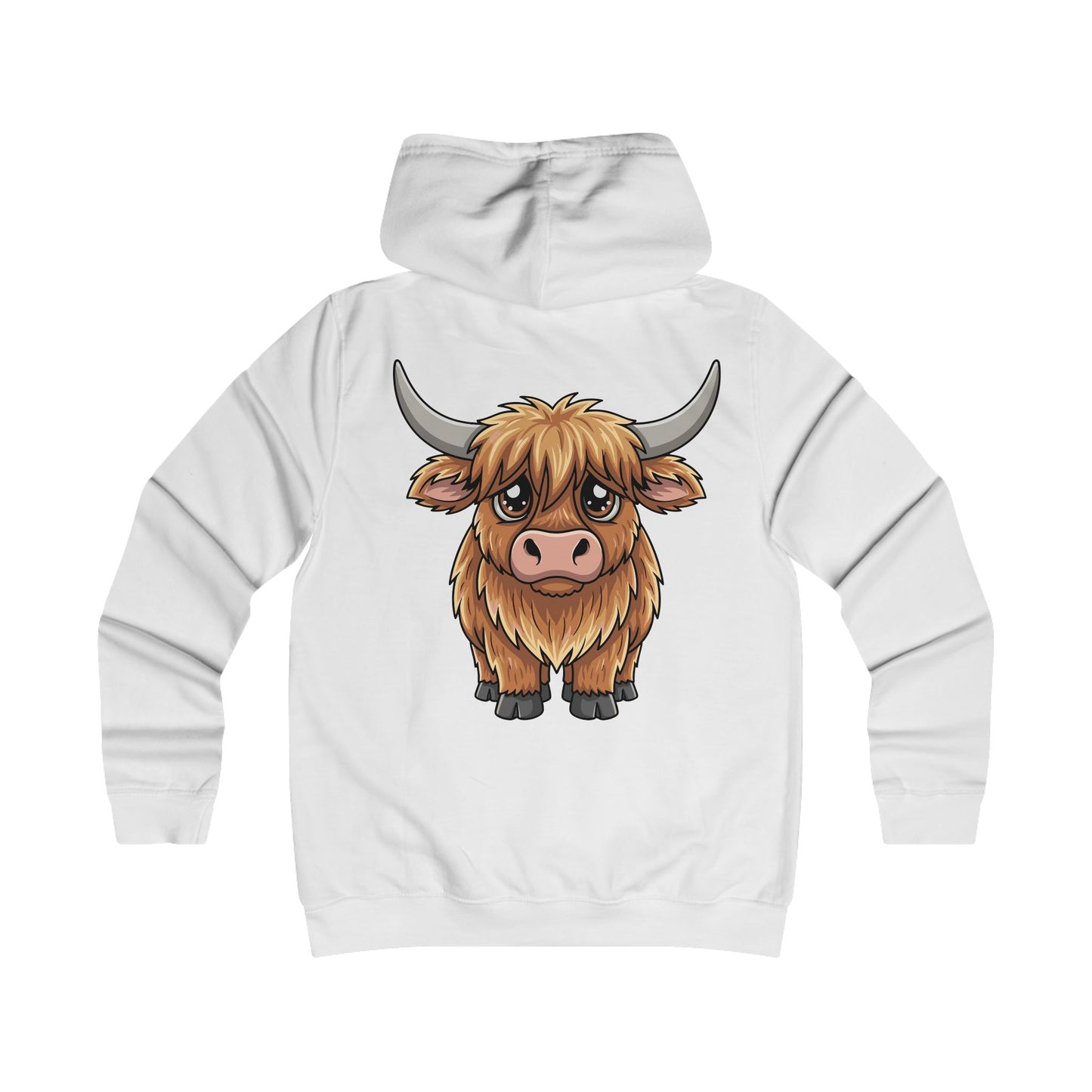 Not Today Heifer Hoodie — Cute Highland Cow Graphic Pullover