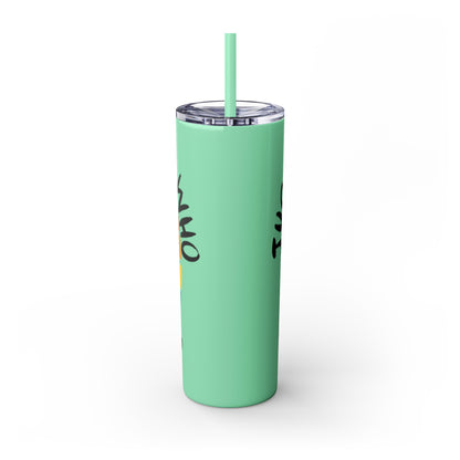 Just a Girl who loves Pigs! Skinny Tumbler with Straw, 20oz