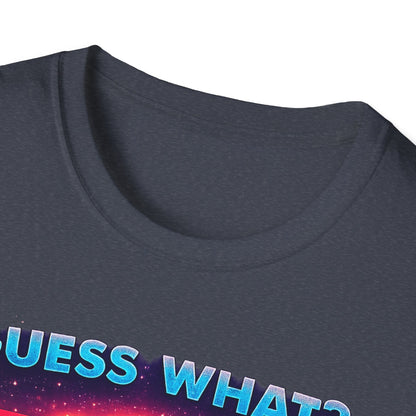 T-Shirt — "Guess What? Mini Pig Butt" Retro Neon Graphic Tee