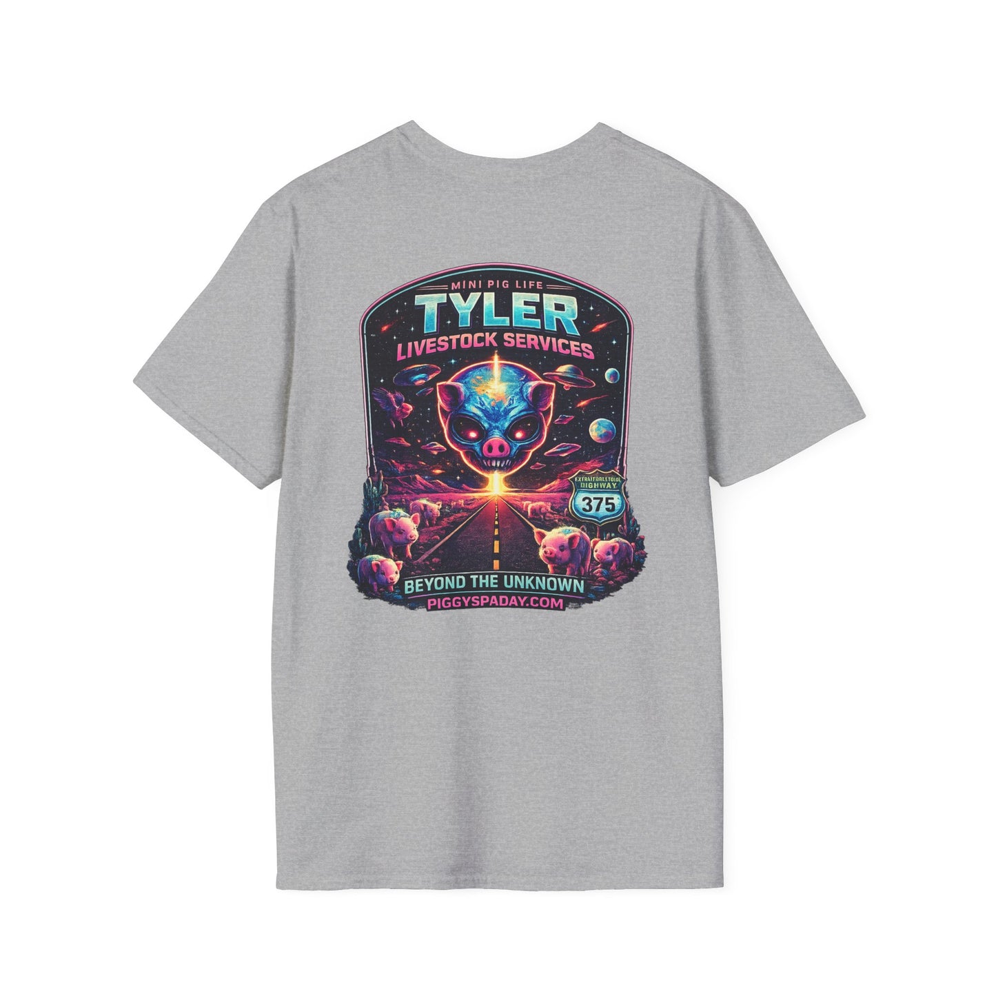 Tyler Livestock Services Sci‑Fi Pig Graphic T-Shirt