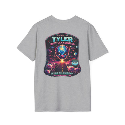 Tyler Livestock Services Sci‑Fi Pig Graphic T-Shirt