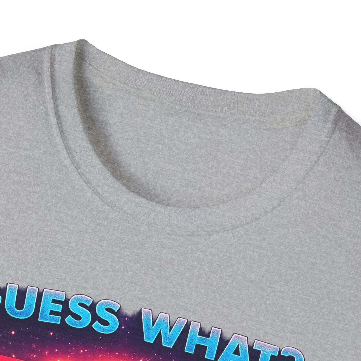 T-Shirt — "Guess What? Mini Pig Butt" Retro Neon Graphic Tee