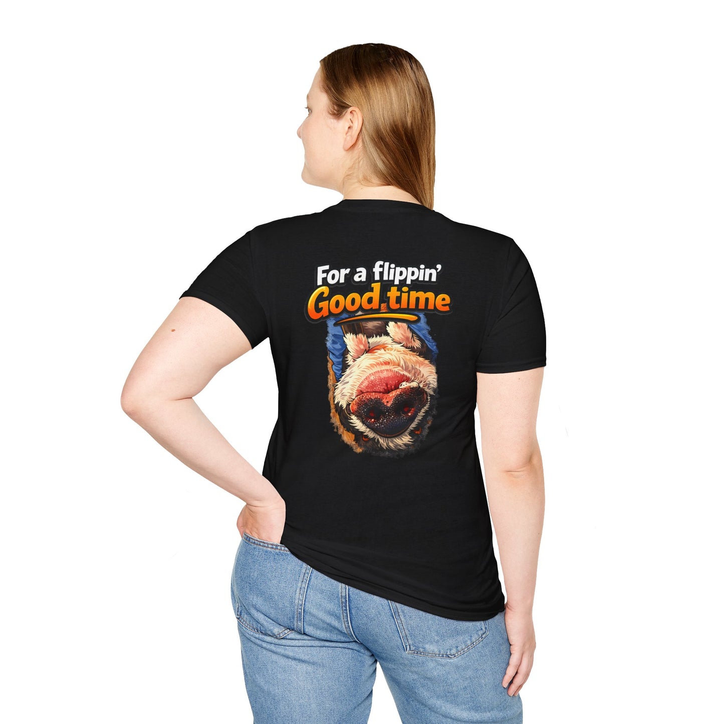 T-Shirt — "For a Flippin' Good Time" Sloth Graphic Tee