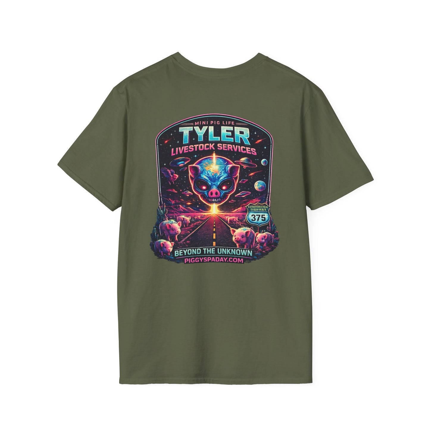 Tyler Livestock Services Sci‑Fi Pig Graphic T-Shirt