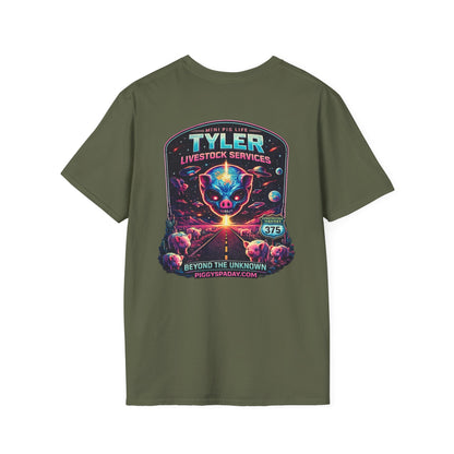 Tyler Livestock Services Sci‑Fi Pig Graphic T-Shirt