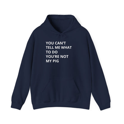YOU CAN'T TELL ME WHAT TO DO HOODIE