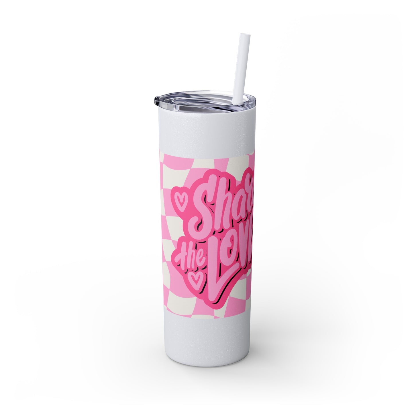 Share the Love Mini Pig Skinny Tumbler with Straw, 20oz