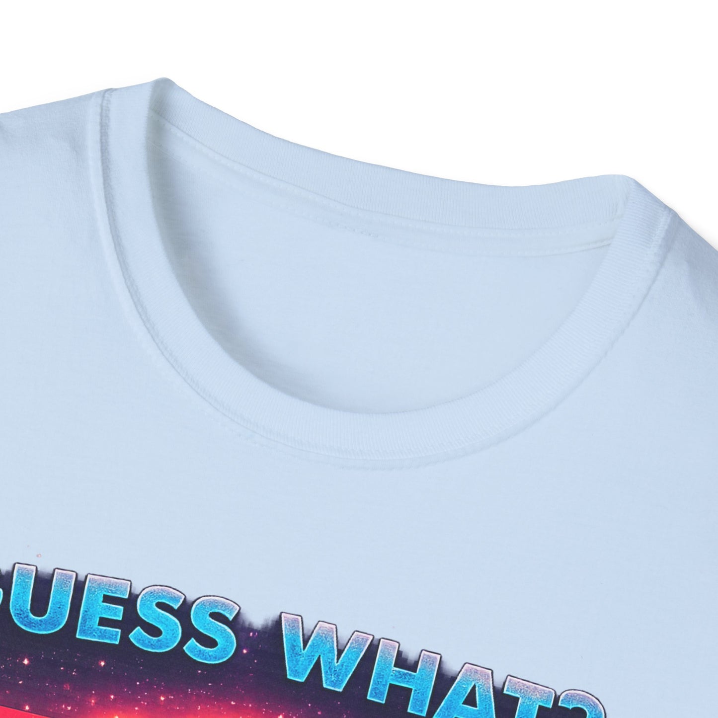 T-Shirt — "Guess What? Mini Pig Butt" Retro Neon Graphic Tee