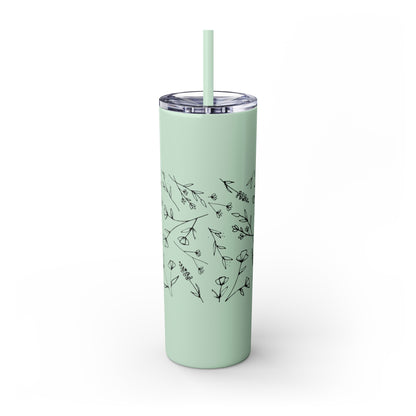 Cool Mini Pig Skinny Tumbler with Straw, 20oz