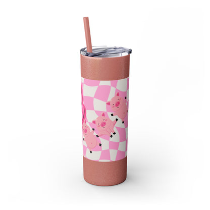 Share the Love Mini Pig Skinny Tumbler with Straw, 20oz