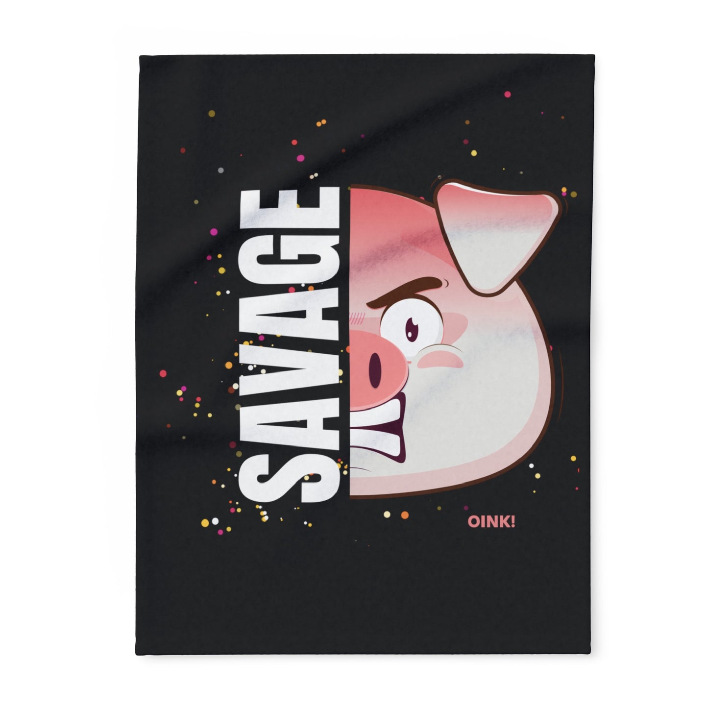 Savage Mini Pig Arctic Fleece Blanket