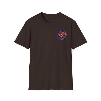TLS Neon Girl T-Shirt — Neon Retro Gaming Crew Tee
