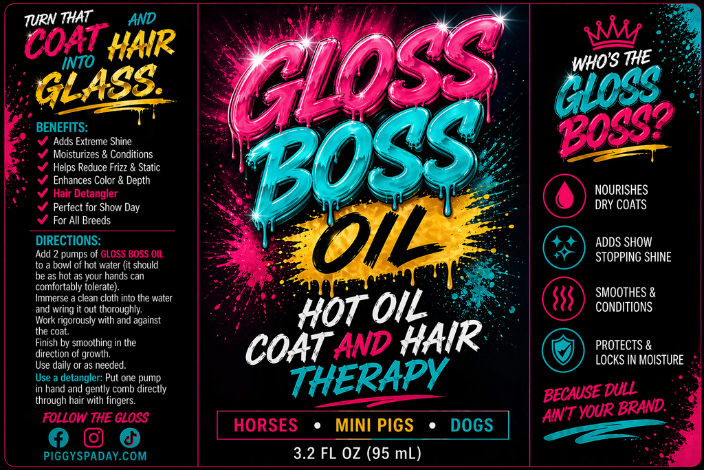 Gloss Boss™ Oil – Hot Oil Coat & Hair Therapy