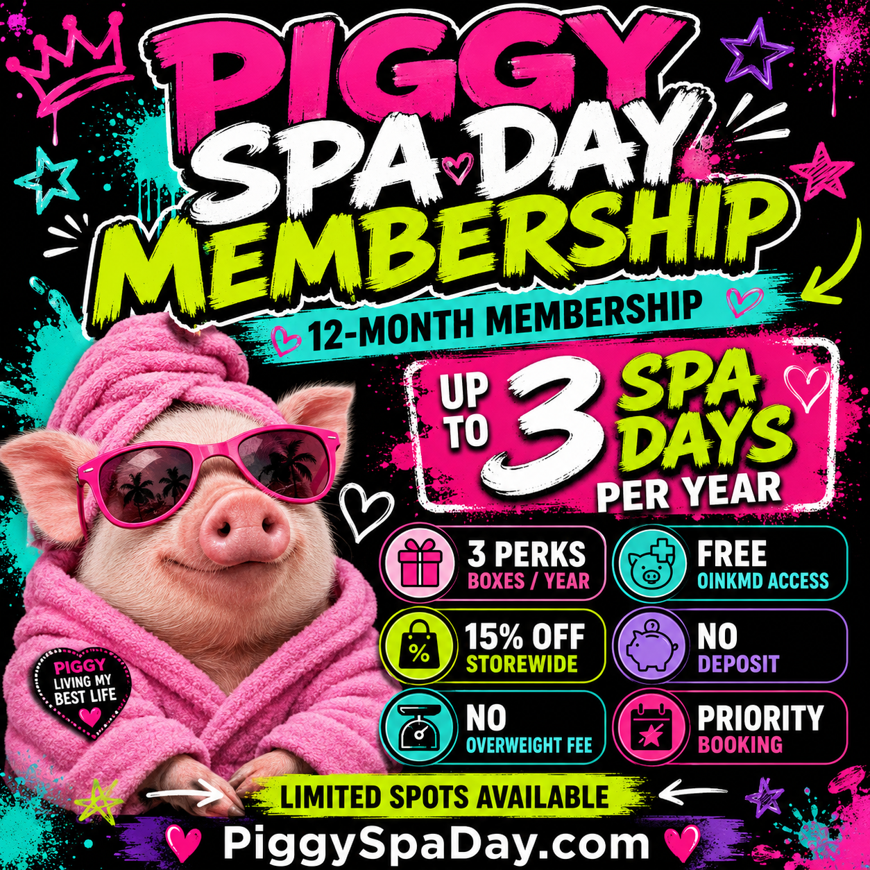 Piggy Spa Day Membership