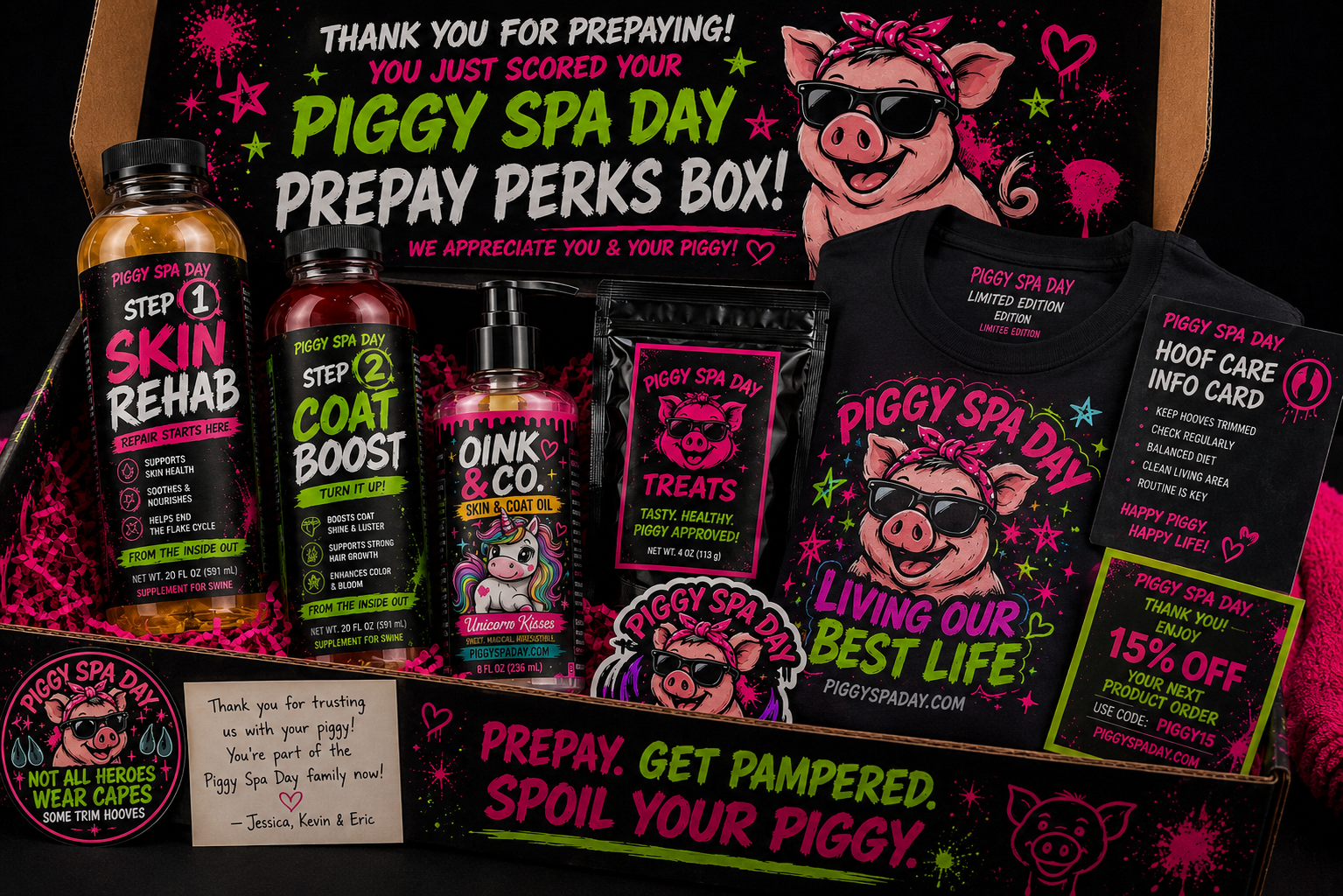 Piggy Spa Day™ Prepay Perks Box (Limited Edition)