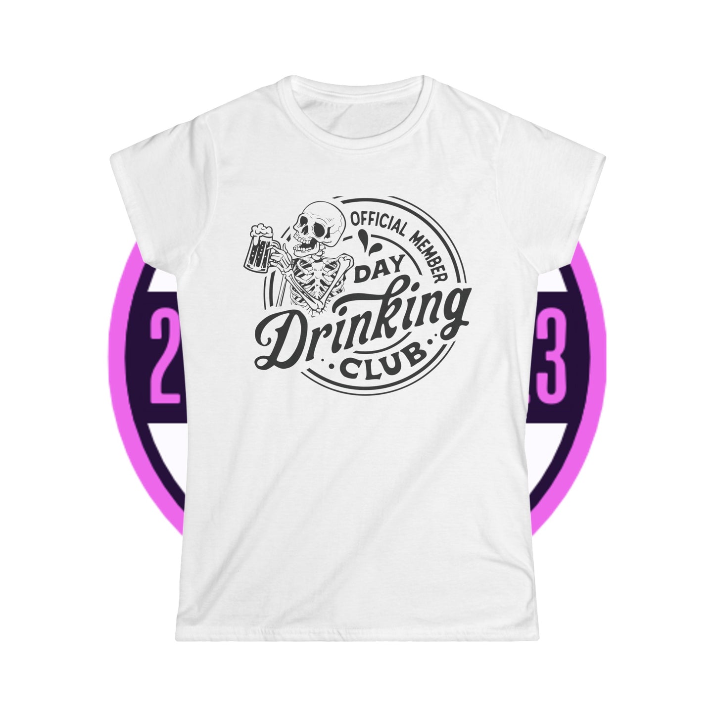 Official Member of Day Drinkers Club Women's Softstyle Tee