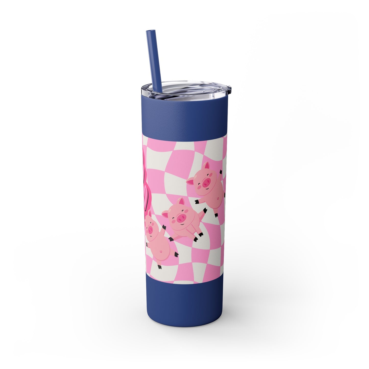 Share the Love Mini Pig Skinny Tumbler with Straw, 20oz