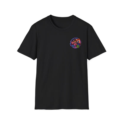 TLS Neon Girl T-Shirt — Neon Retro Gaming Crew Tee
