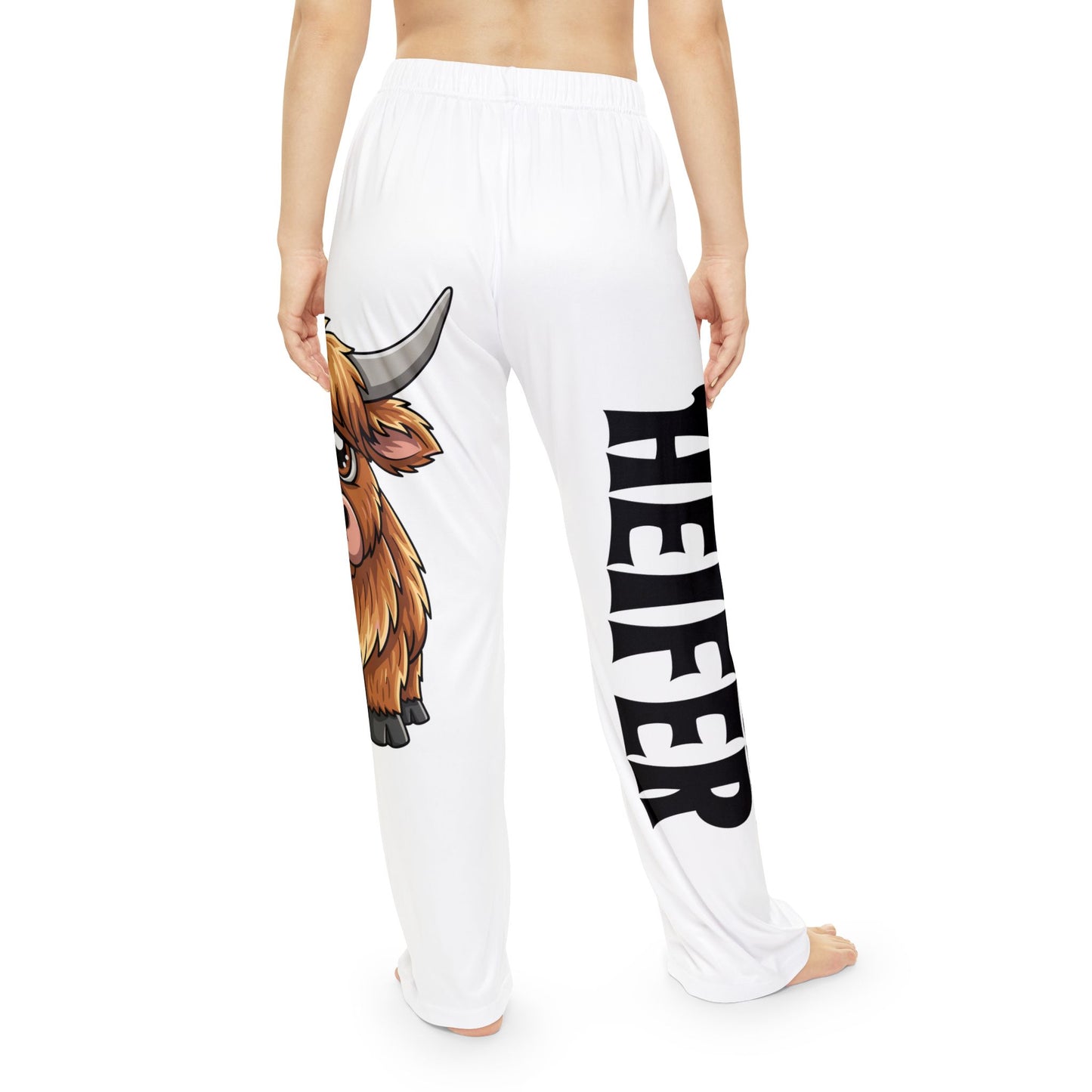 Heifer Pajama Pants — Cute Highland Cow Women's Sleepwear with “Not Today” Text