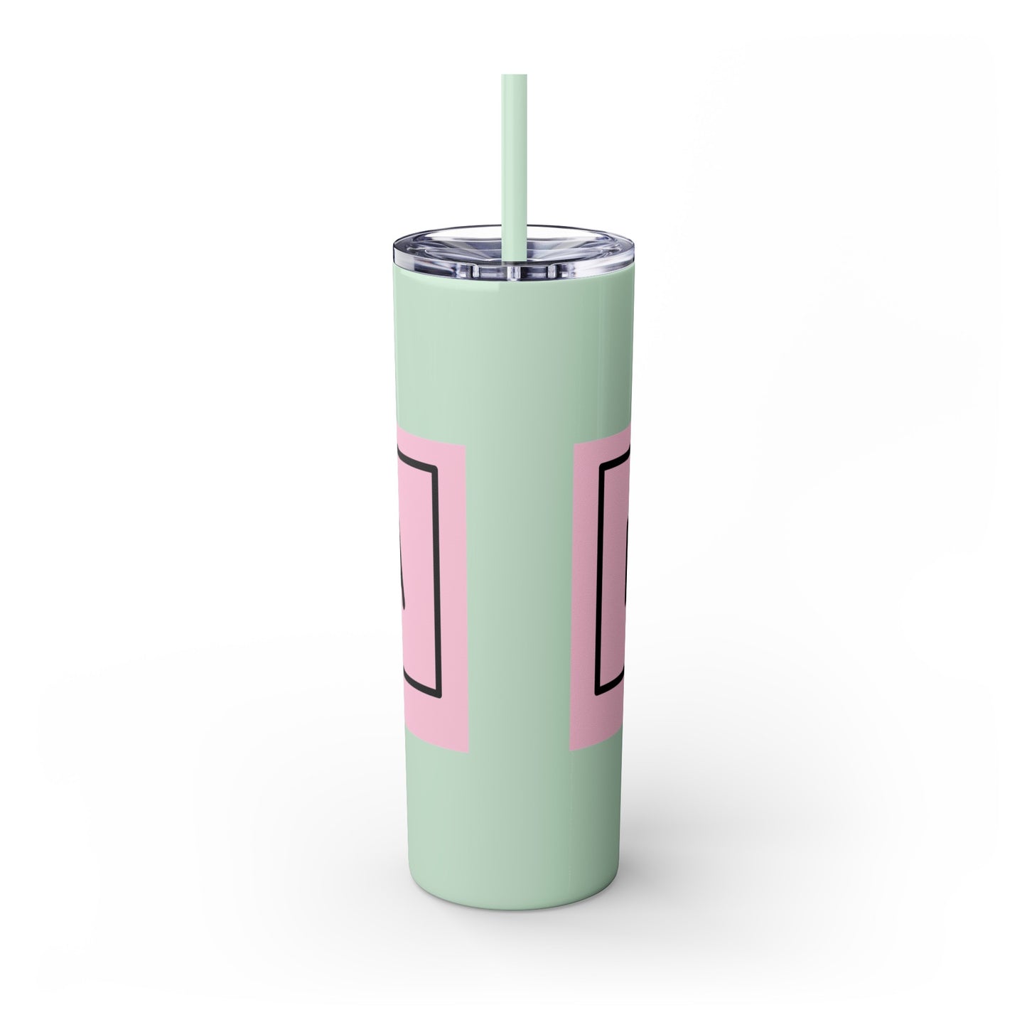 Pig Mama Vibes Skinny Tumbler with Straw, 20oz