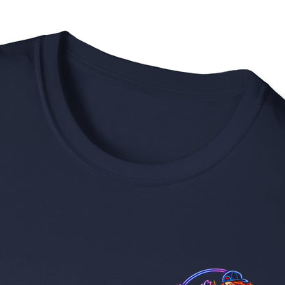TLS Neon Girl T-Shirt — Neon Retro Gaming Crew Tee