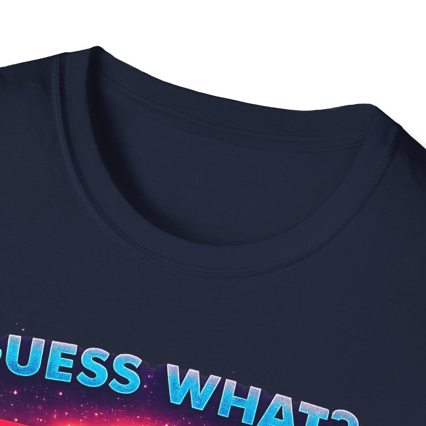 T-Shirt — "Guess What? Mini Pig Butt" Retro Neon Graphic Tee