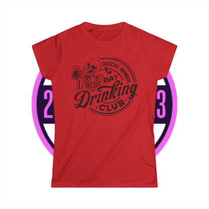 Official Member of Day Drinkers Club Women's Softstyle Tee