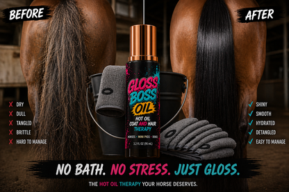 Gloss Boss™ Oil – Hot Oil Coat & Hair Therapy