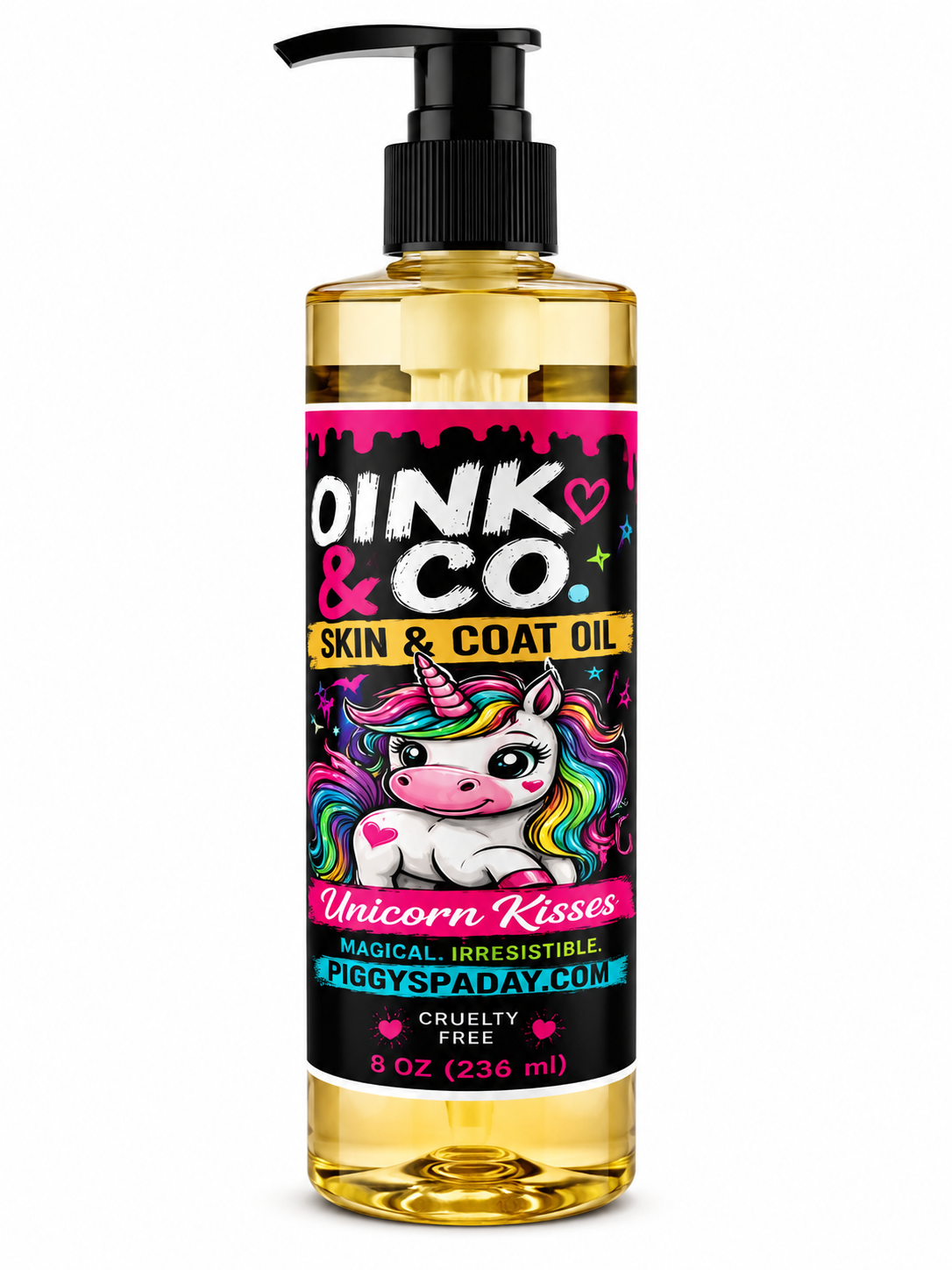 Oink & Co. Unicorn Kisses Skin & Coat Oil for Mini Pigs 🦄🐷✨