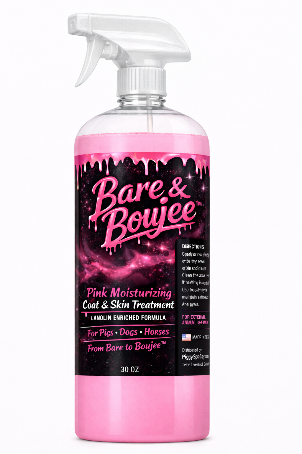 Bare & Boujee™

Pink Moisturizing Coat & Skin Treatment
