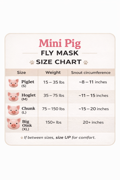 Mini Pig Fly Masks