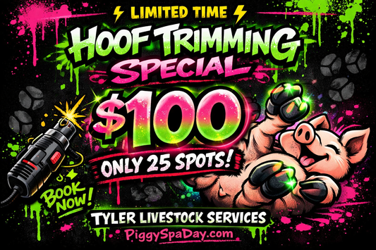 25 spots @ $100 per hoof trimming