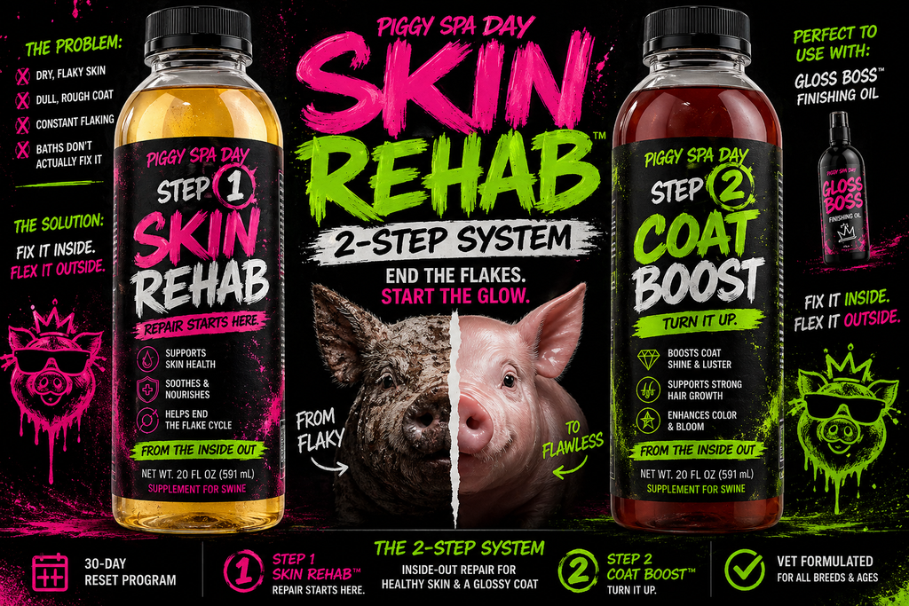 Skin Rehab™ 2-Step System Full Skin + Coat Reset for Mini Pigs