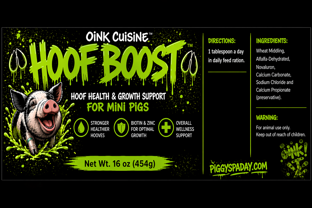 🟢 HOOF BOOST™ – Hoof Health & Growth Support for Mini Pigs
