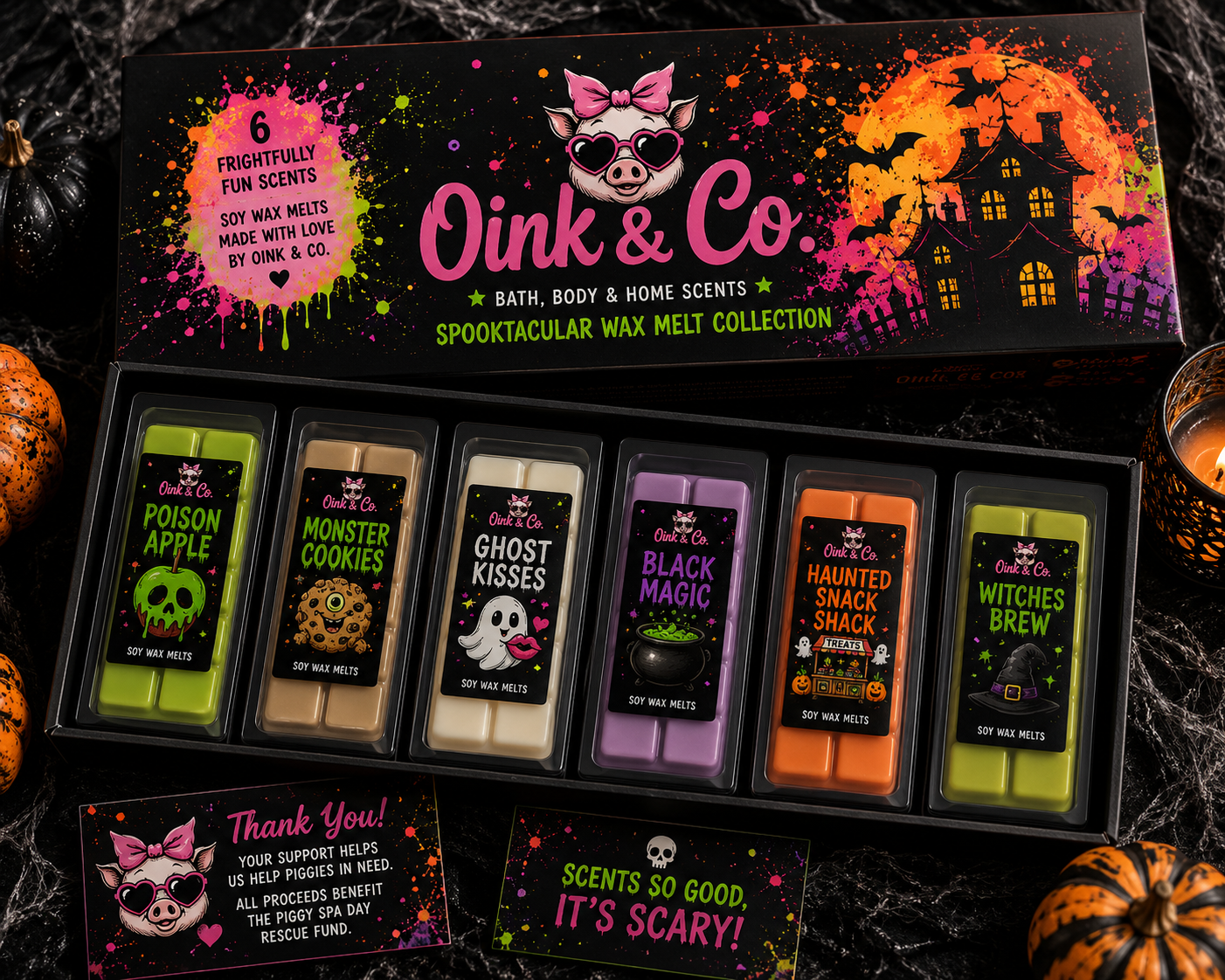 Oink & Co. Halloween Wax Melt Collection Box | 6 Limited Edition Scents 🎃👻