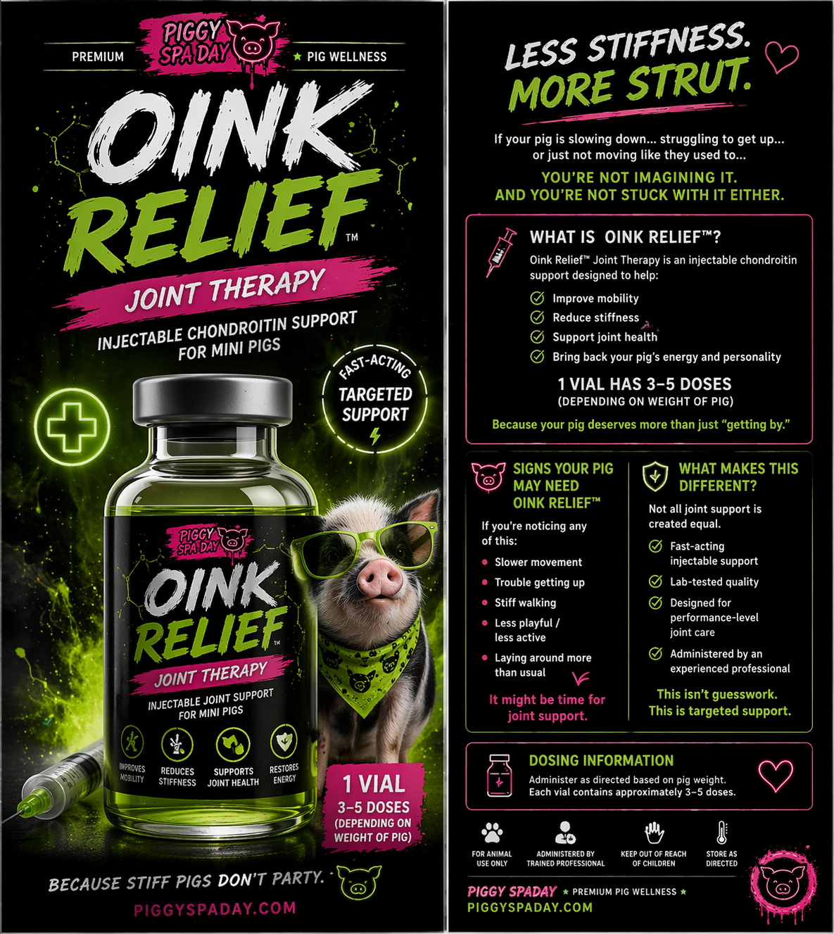 Oink Relief™ Joint Therapy Chondroitin injection
