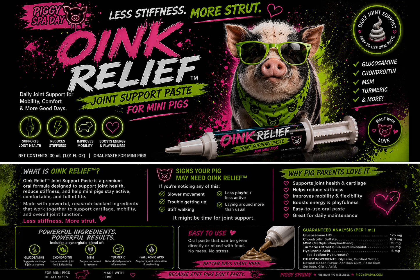 Oink Relief™ Joint Therapy Chondroitin Oral Paste