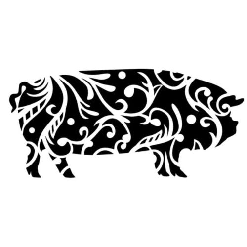 Kune Kune Flower Permanent Vinyl Sticker