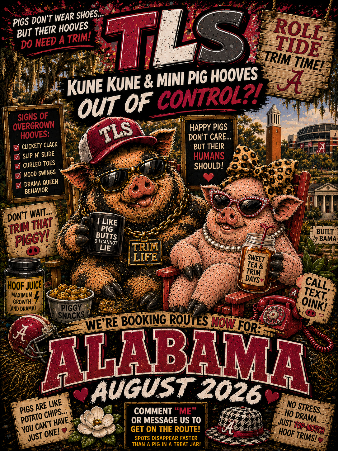 ALABAMA August 2026 ( please read full description) route closes 6/15/2026