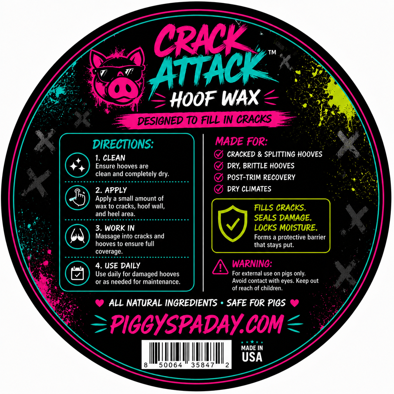 Crack Attack™ Hoof Wax