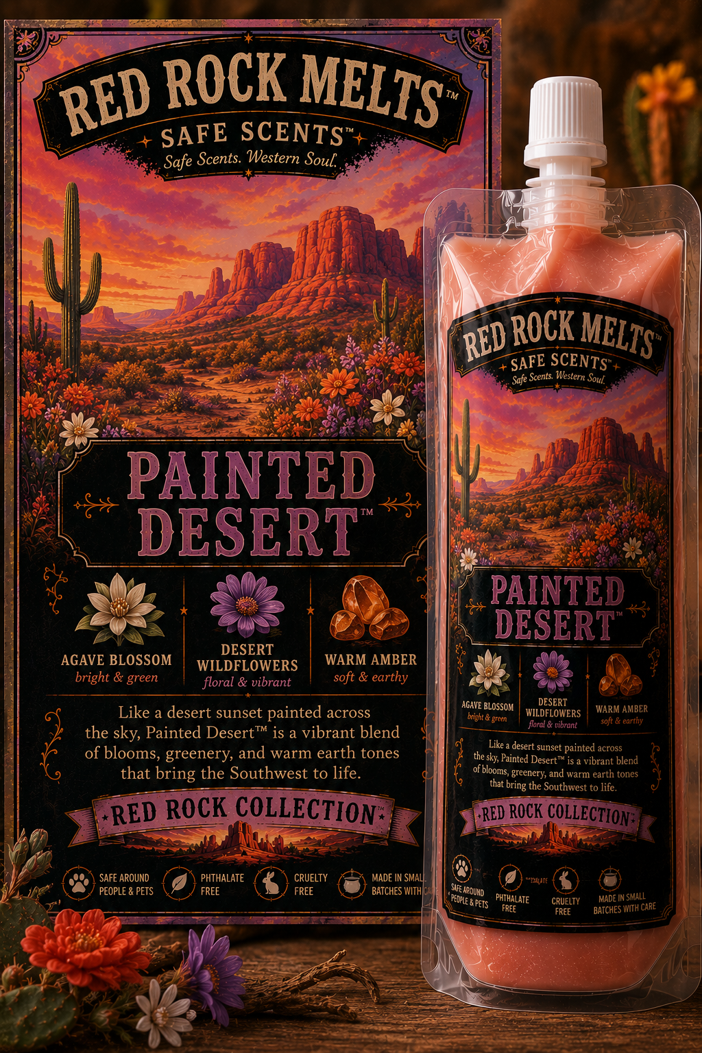 Painted Desert™ | Agave Blossom & Amber Squeezable Wax Melt