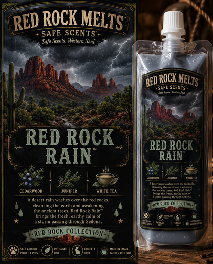 Red Rock melts-🌧️ Red Rock Rain Squeezable Wax Melts