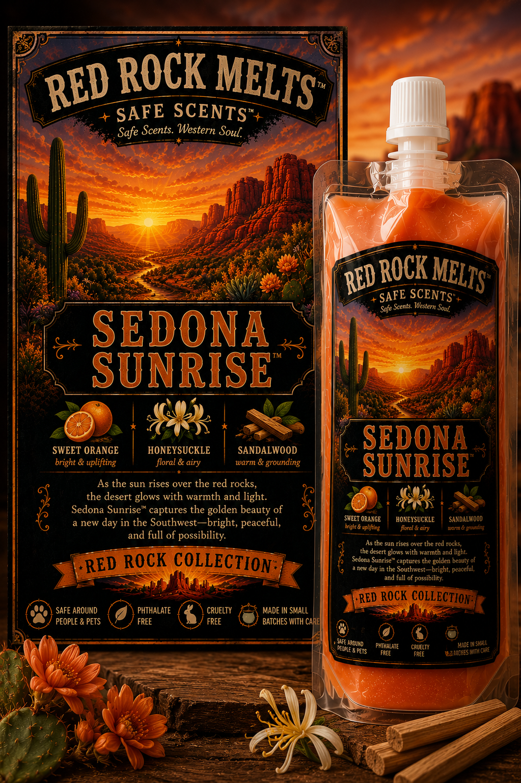 Sedona Sunrise™ | Citrus & Honeysuckle Squeezable Wax Melt